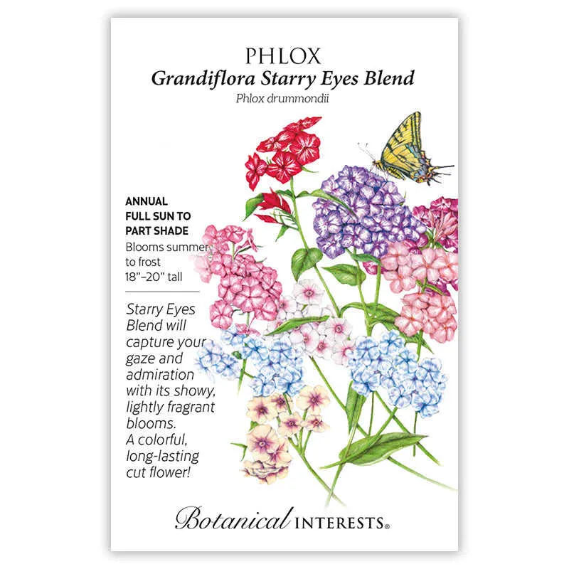 Grandiflora Starry Eyes Blend Phlox Seeds