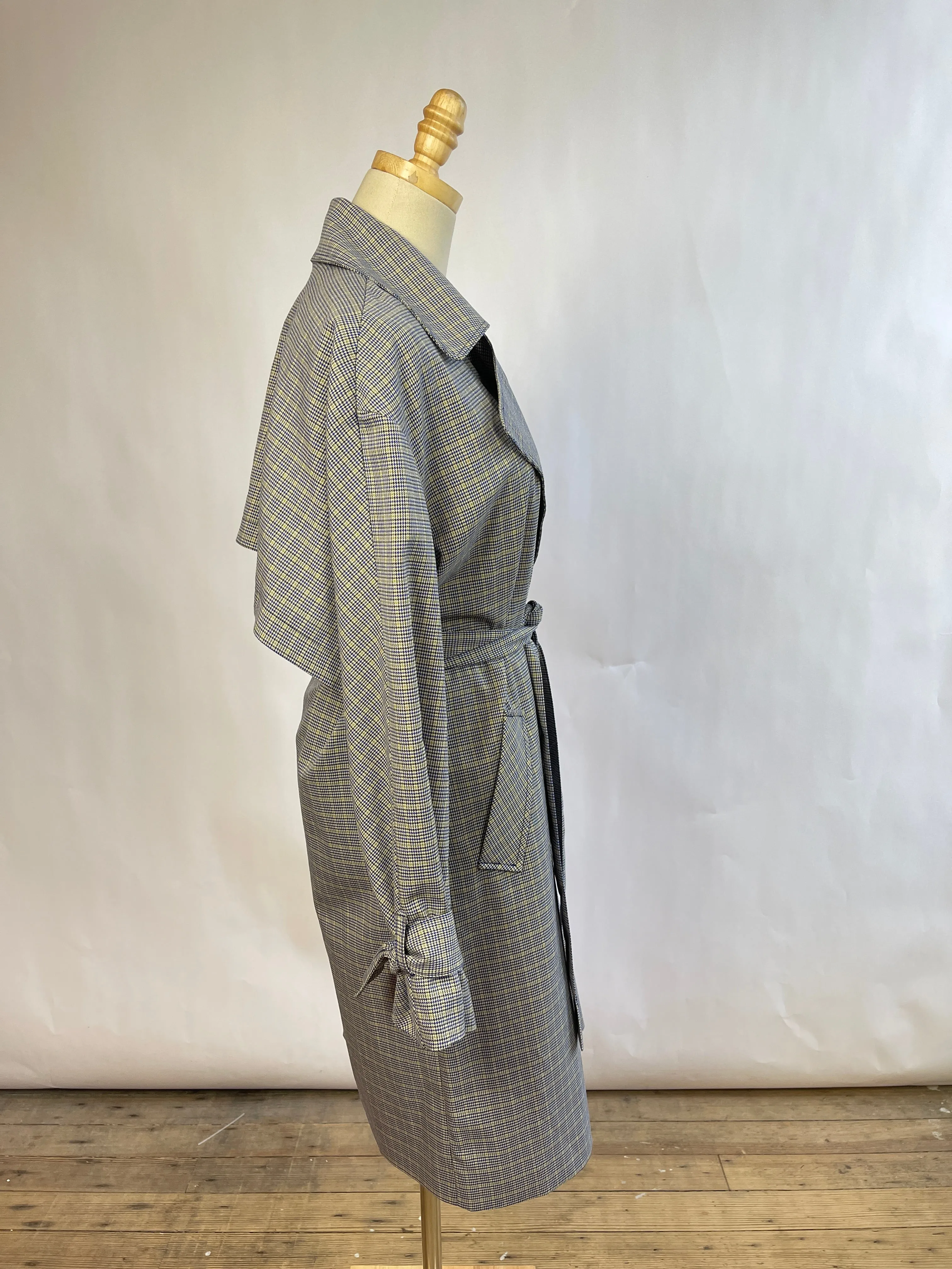 Halogen Plaid Coat (S)