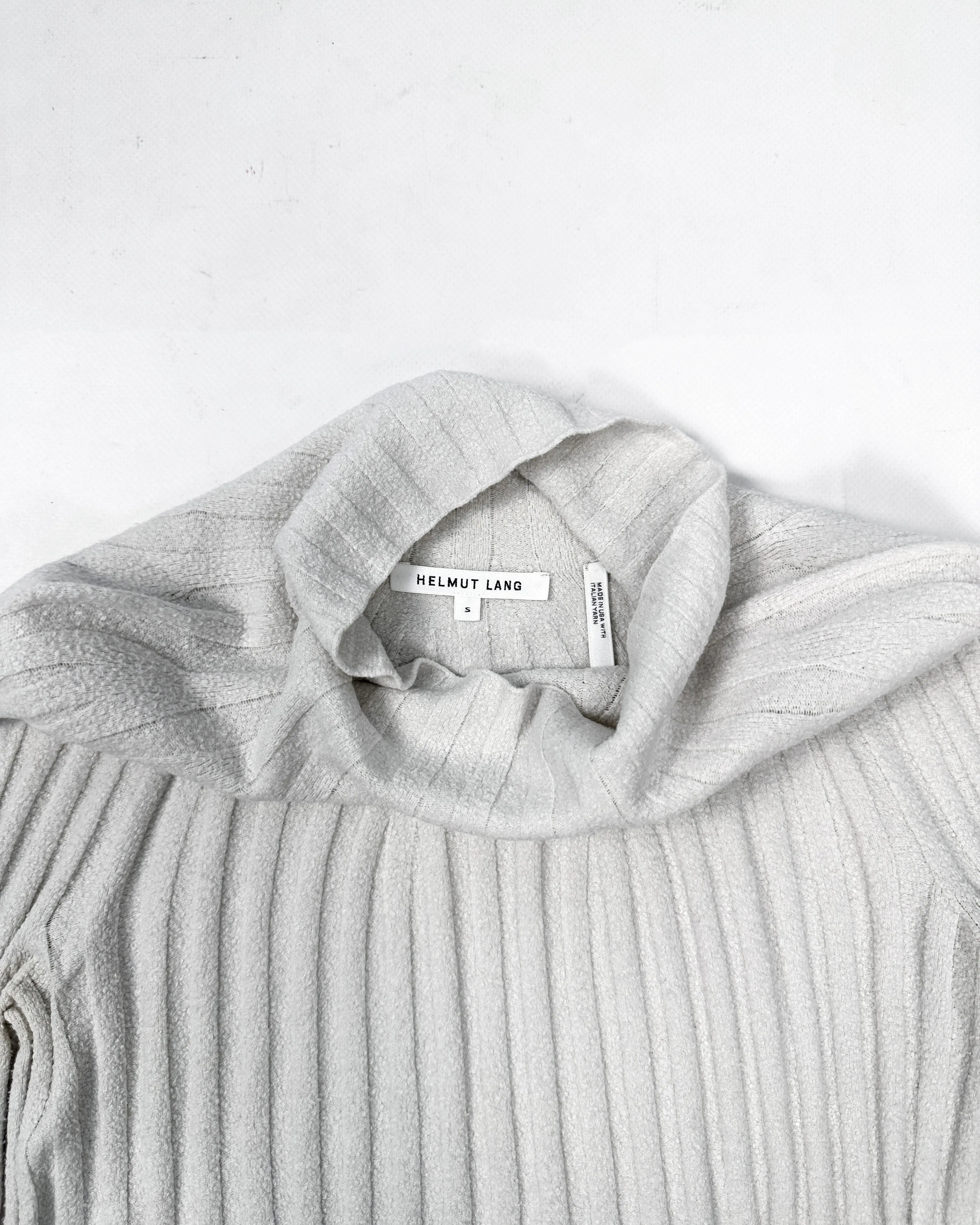 Helmut Lang White Anatomical Knitwear 2000's