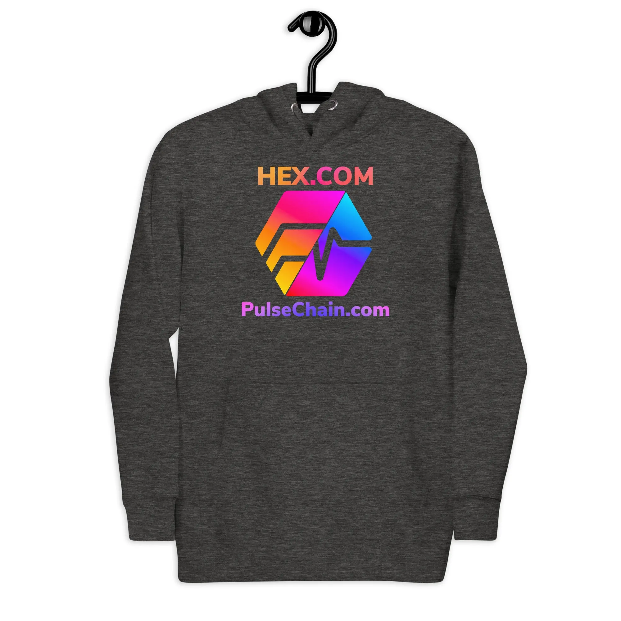 HEX.COM/PulseChain.com Unisex Premium Hoodie