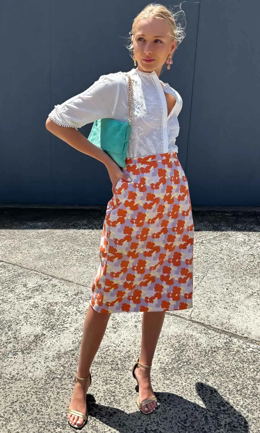 HOSS Florida Floral Canvas Skirt