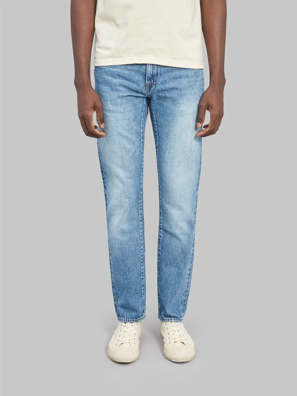 Japan Blue J304 12.5oz Africa cotton Stonewashed Straight Jeans