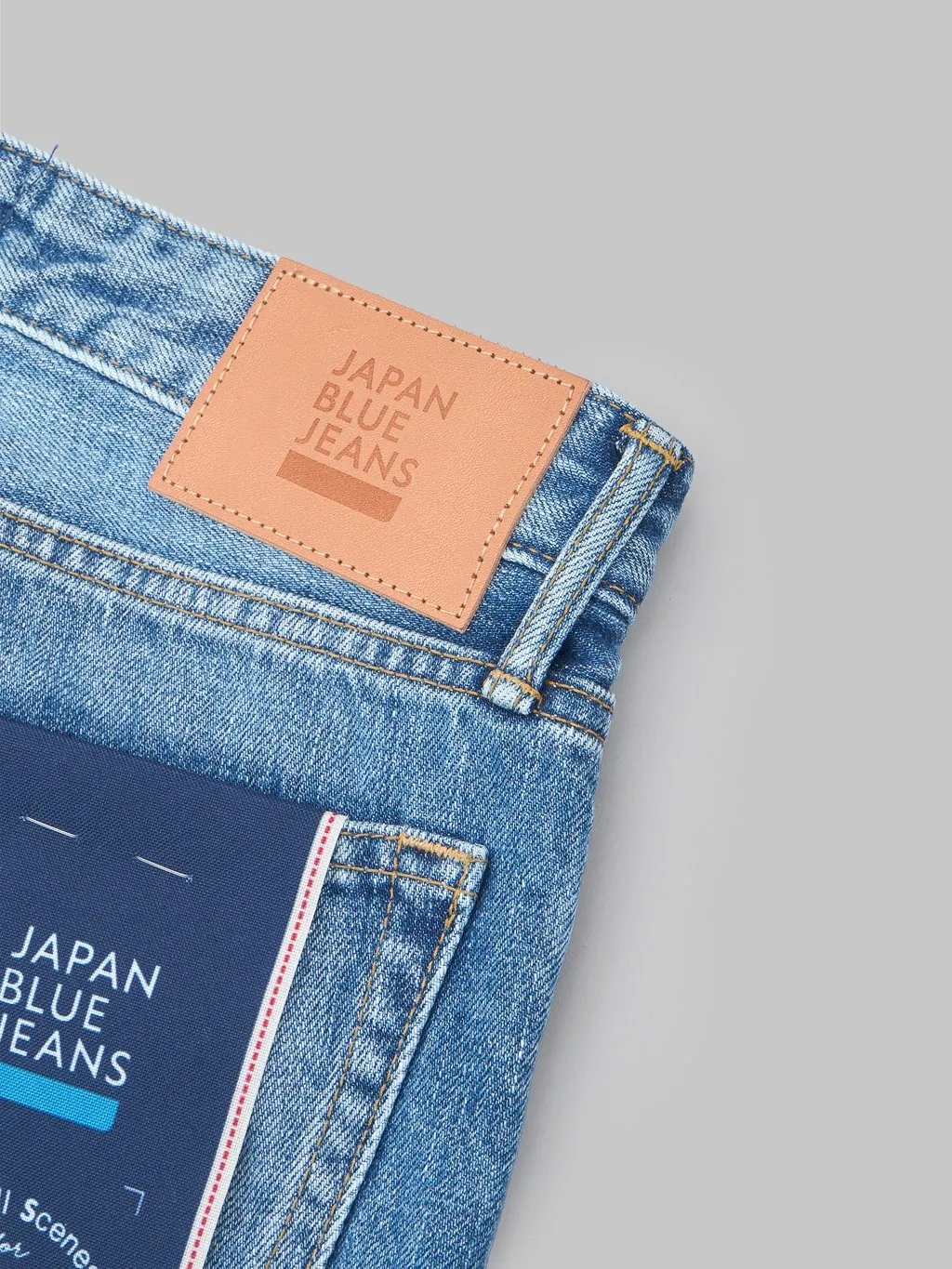 Japan Blue J304 12.5oz Africa cotton Stonewashed Straight Jeans