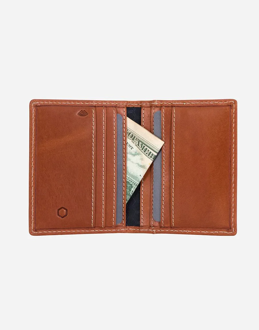 Jekyll & Hide Roma Slim Bifold Card Holder Tan