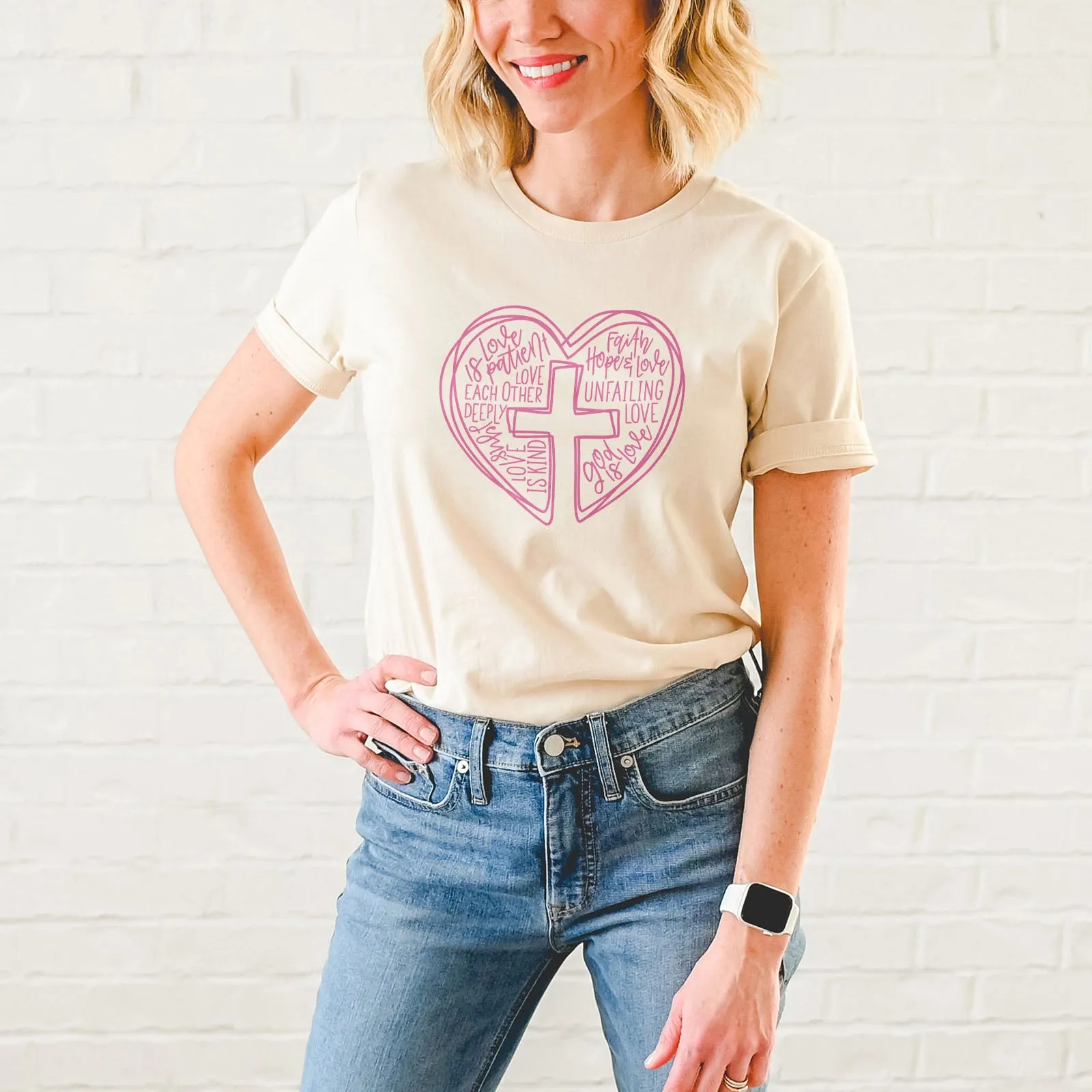 Jesus is Love - Heart Tee