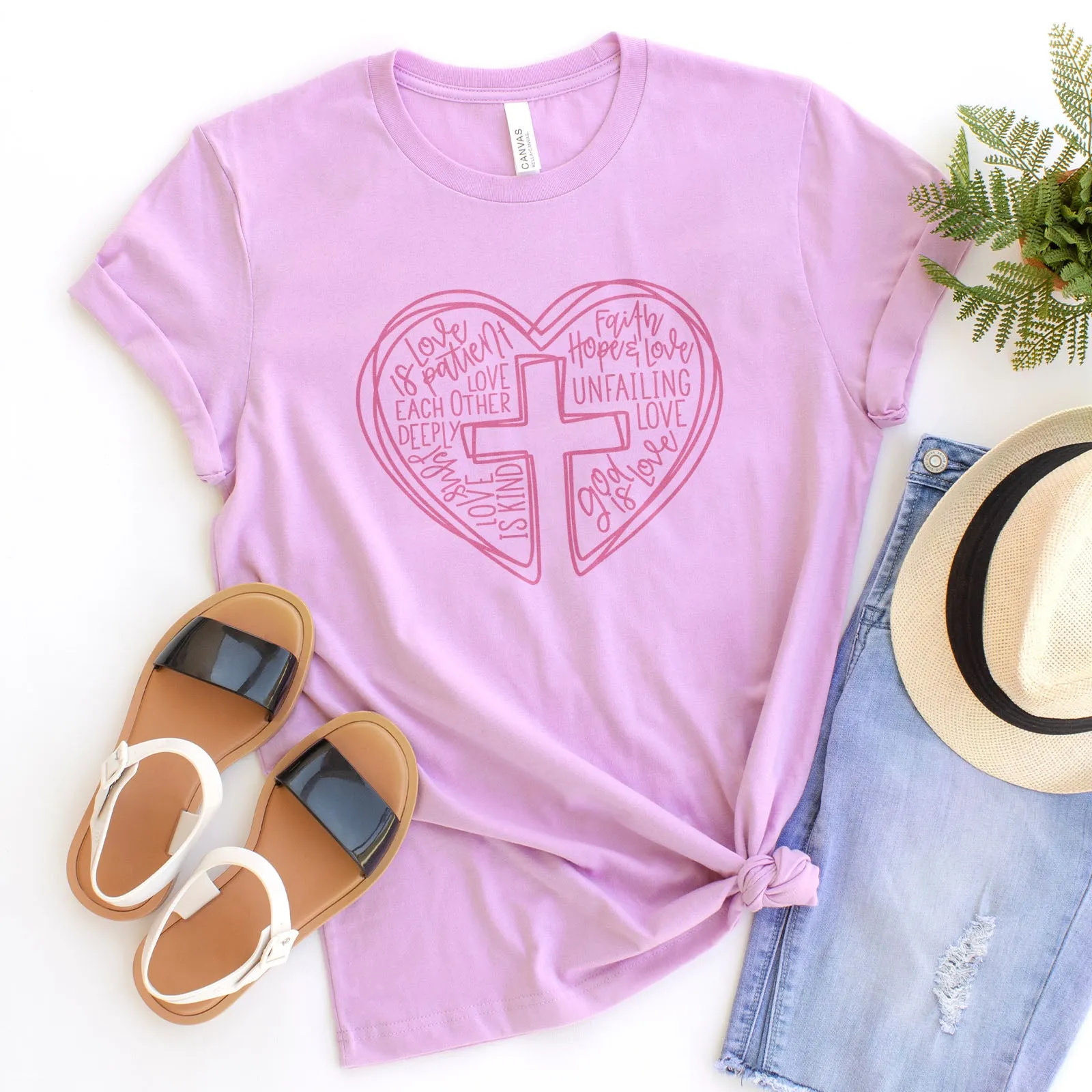 Jesus is Love - Heart Tee