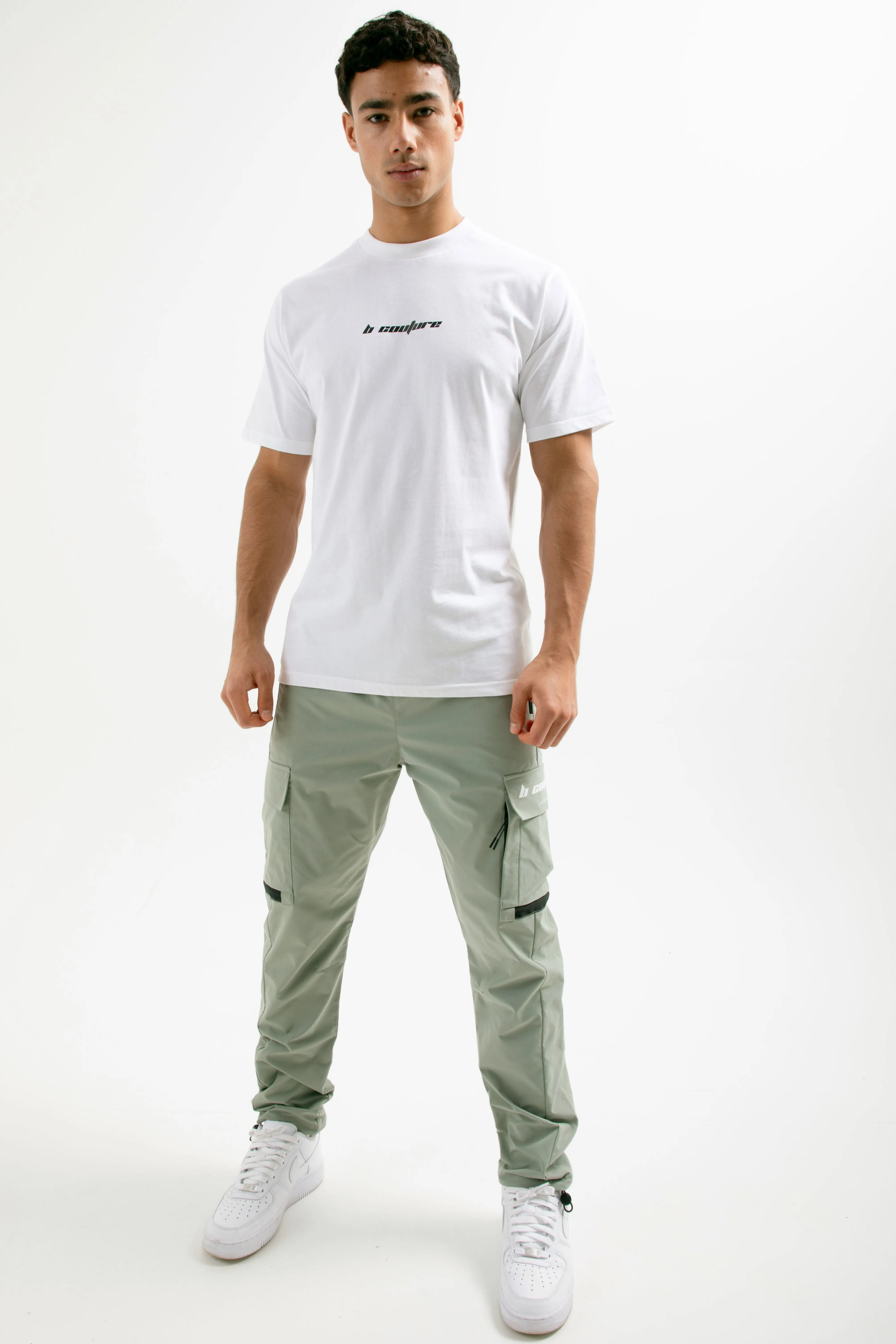 King Street Tapered Cargo Woven Pants - Sage