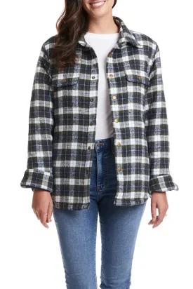 Ladies Shacket Nantucket Flannel Windowpane