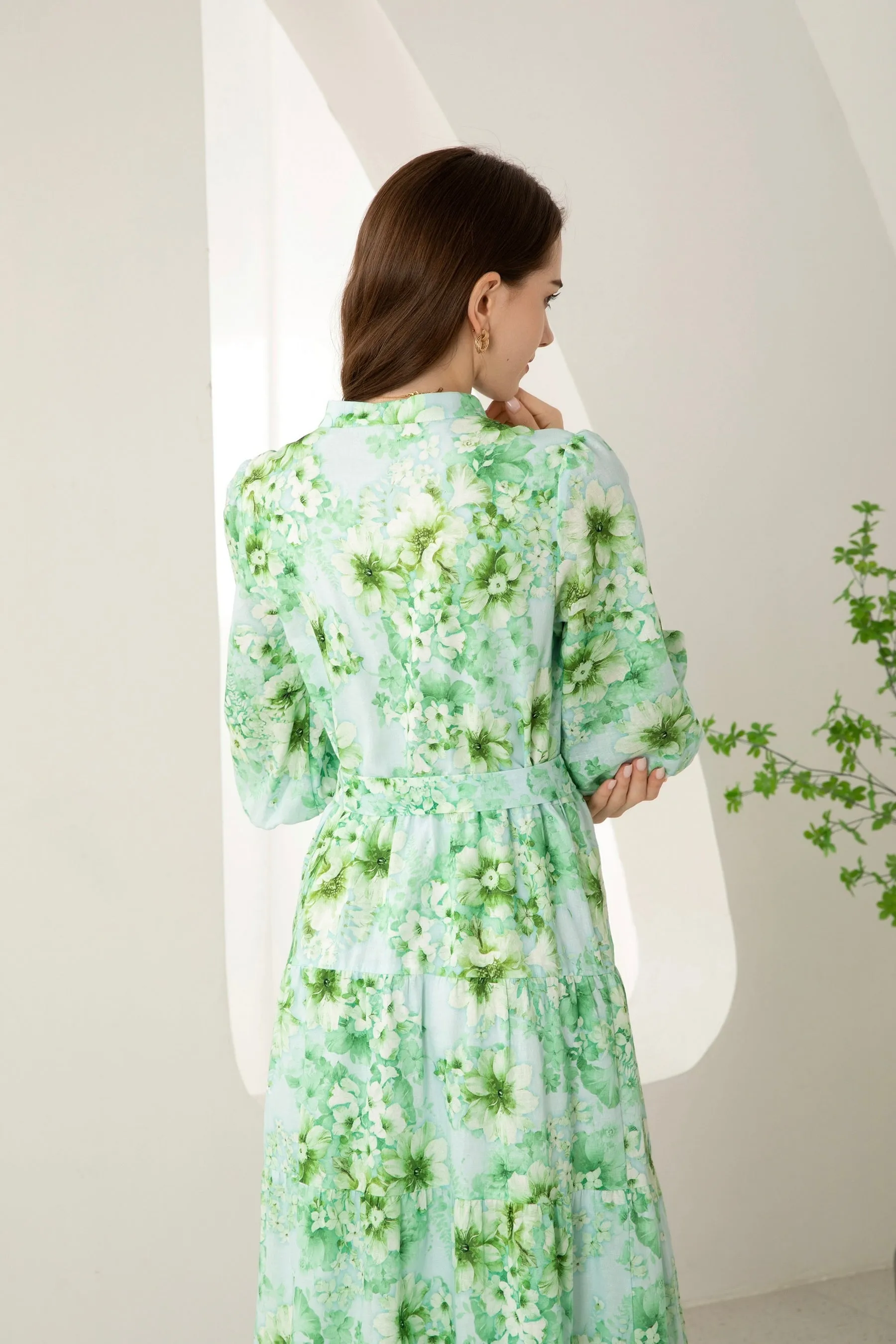 Liat Floral Dress - Green - GDS