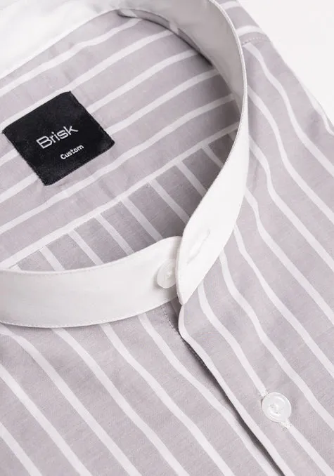 Light Grey Summer Stripes Shirt