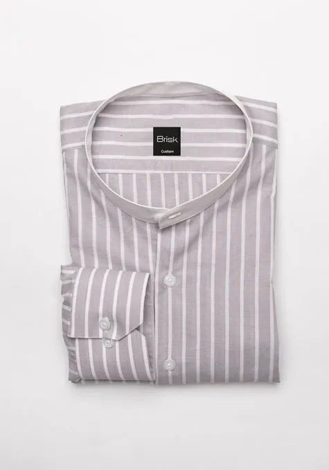 Light Grey Summer Stripes Shirt