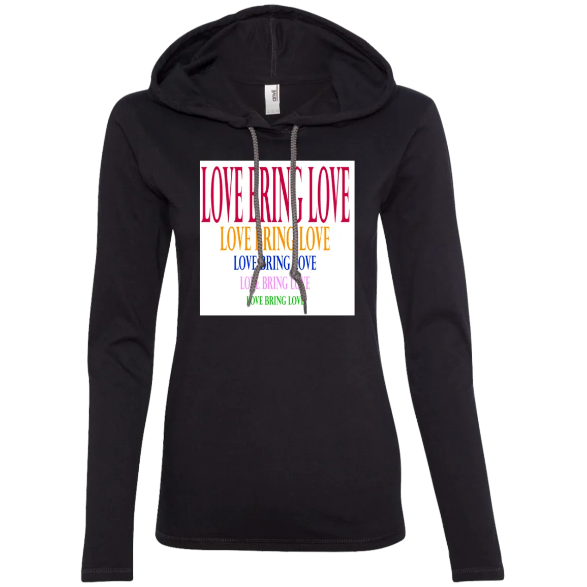 LOVE BRING LOVE 887L Anvil Ladies' LS T-Shirt Hoodie