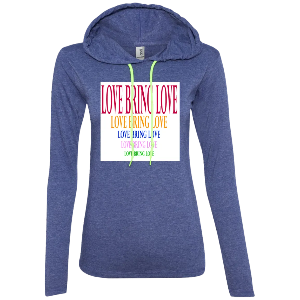 LOVE BRING LOVE 887L Anvil Ladies' LS T-Shirt Hoodie