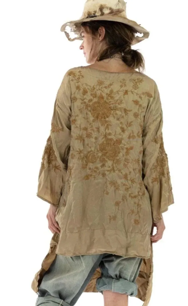 Magnolia Pearl Top 981 Embroidered Parnassus Tunic - Marigold