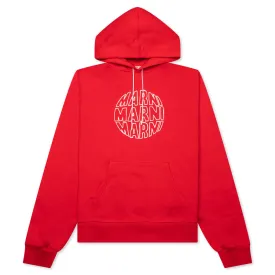 Marni Circular Logo Sweatshirt 'Red'