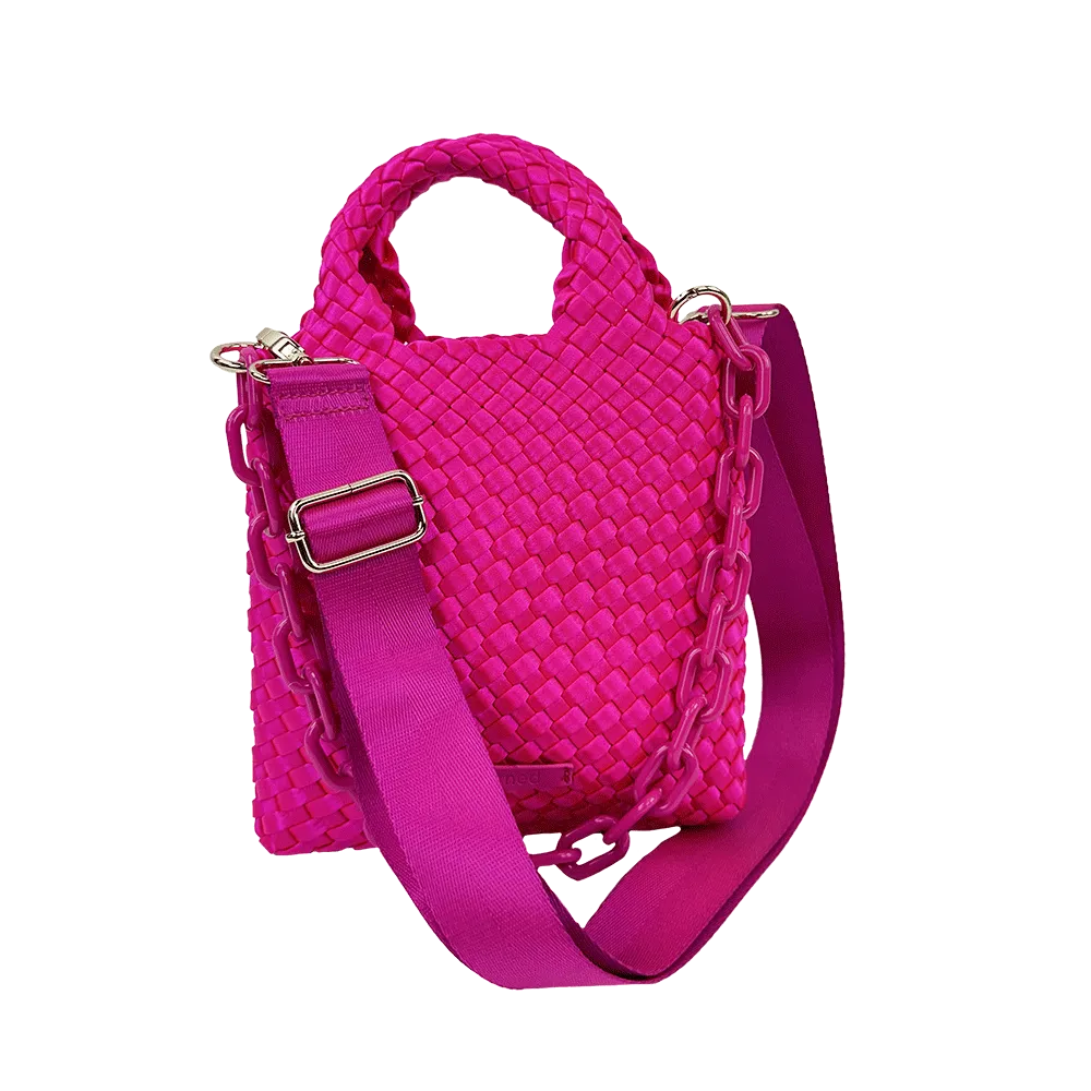 Mia Woven Satin Crossbody Bag