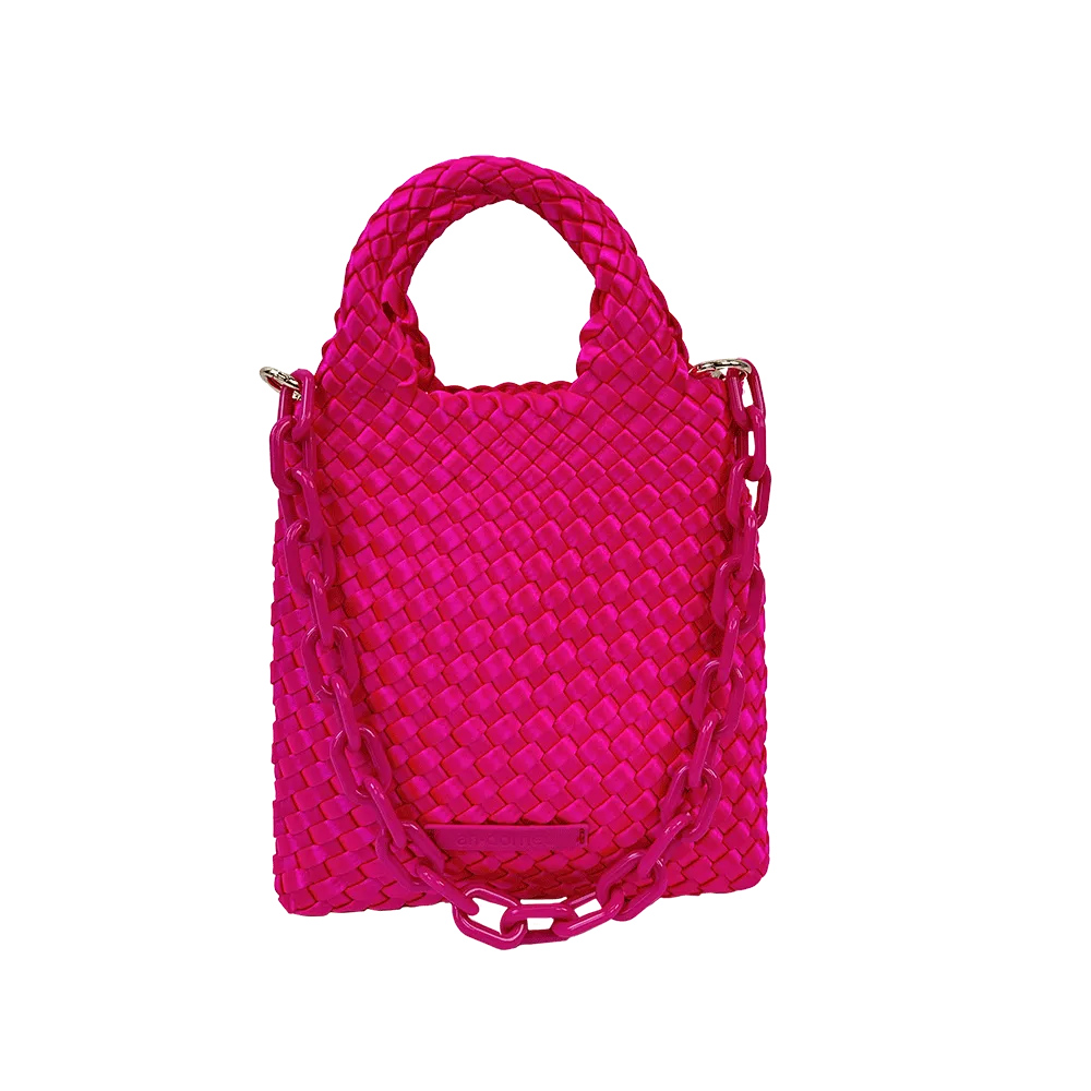 Mia Woven Satin Crossbody Bag