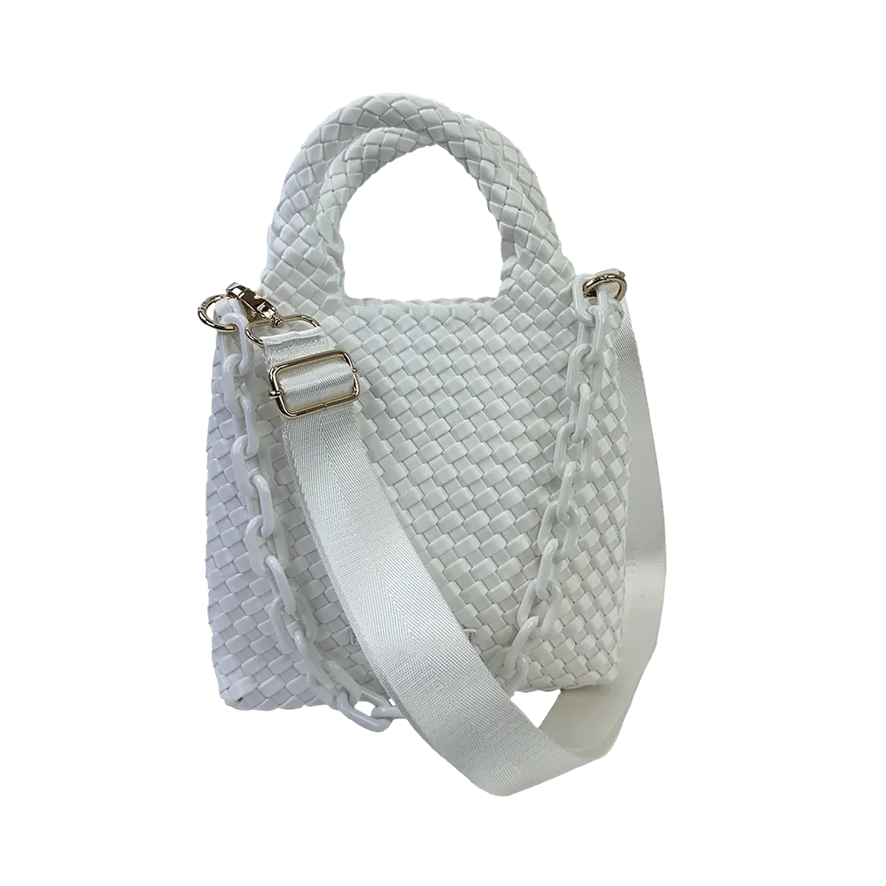 Mia Woven Satin Crossbody Bag