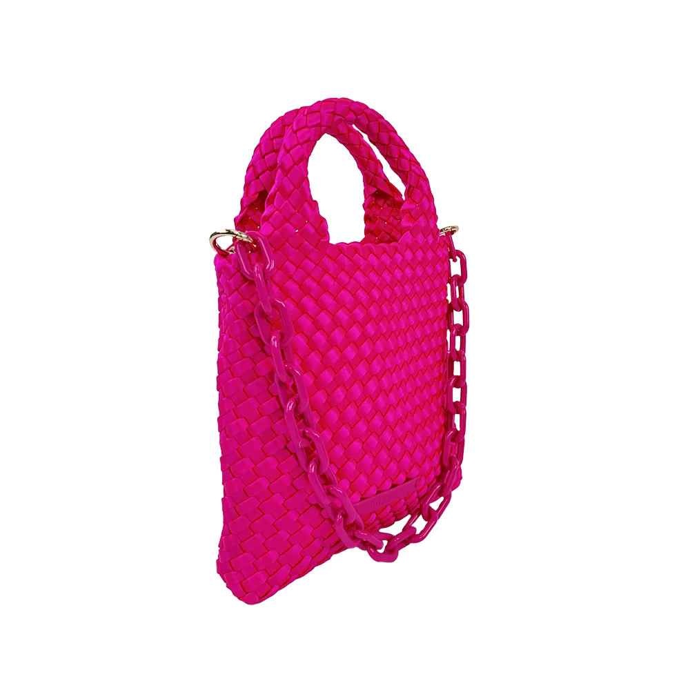 Mia Woven Satin Crossbody Bag