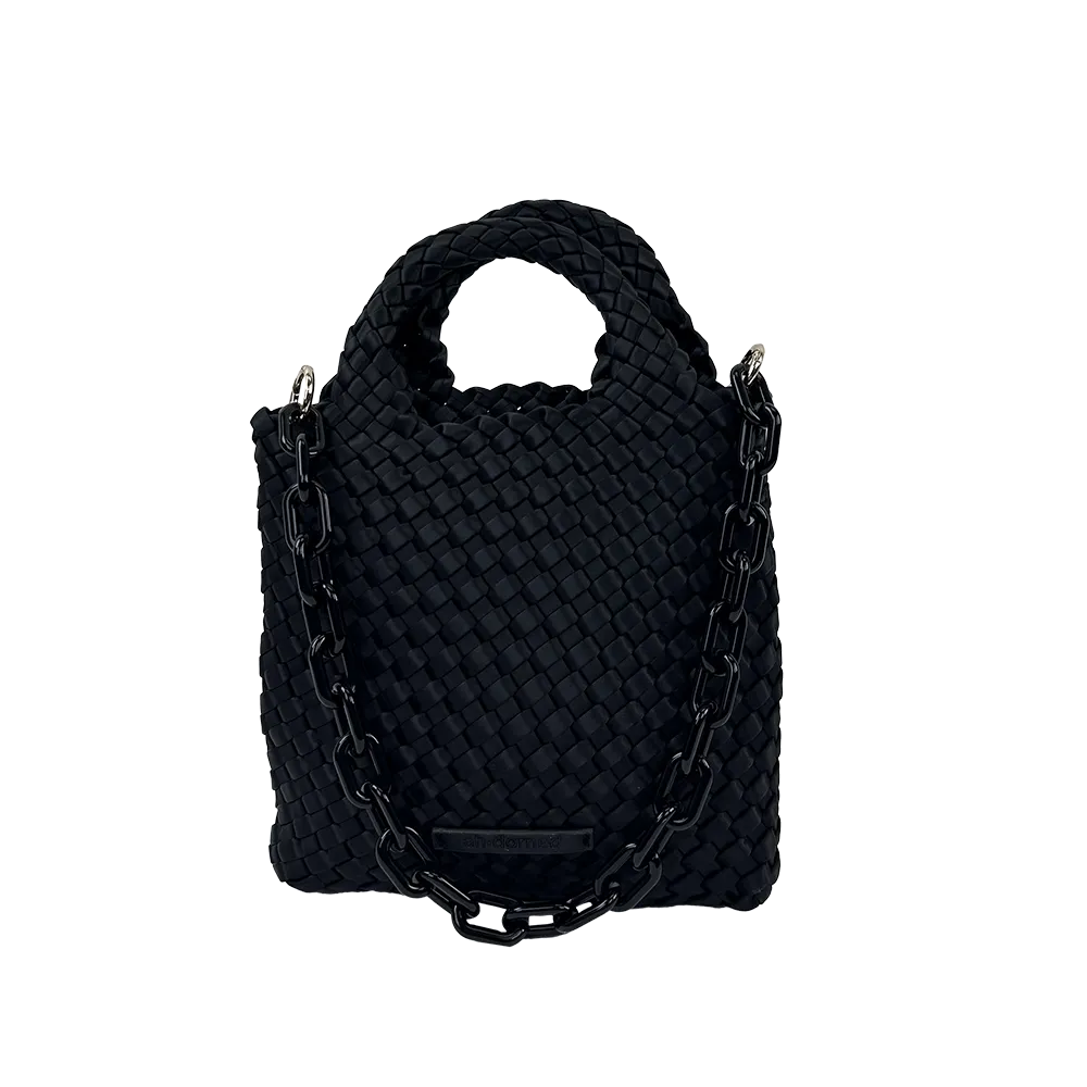 Mia Woven Satin Crossbody Bag