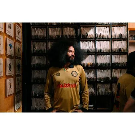 Modfather Clothing x Bob Marley x Admiral - The Natural Mystic Gold Exodus Limited Edition - Football Shirt