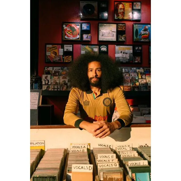 Modfather Clothing x Bob Marley x Admiral - The Natural Mystic Gold Exodus Limited Edition - Football Shirt