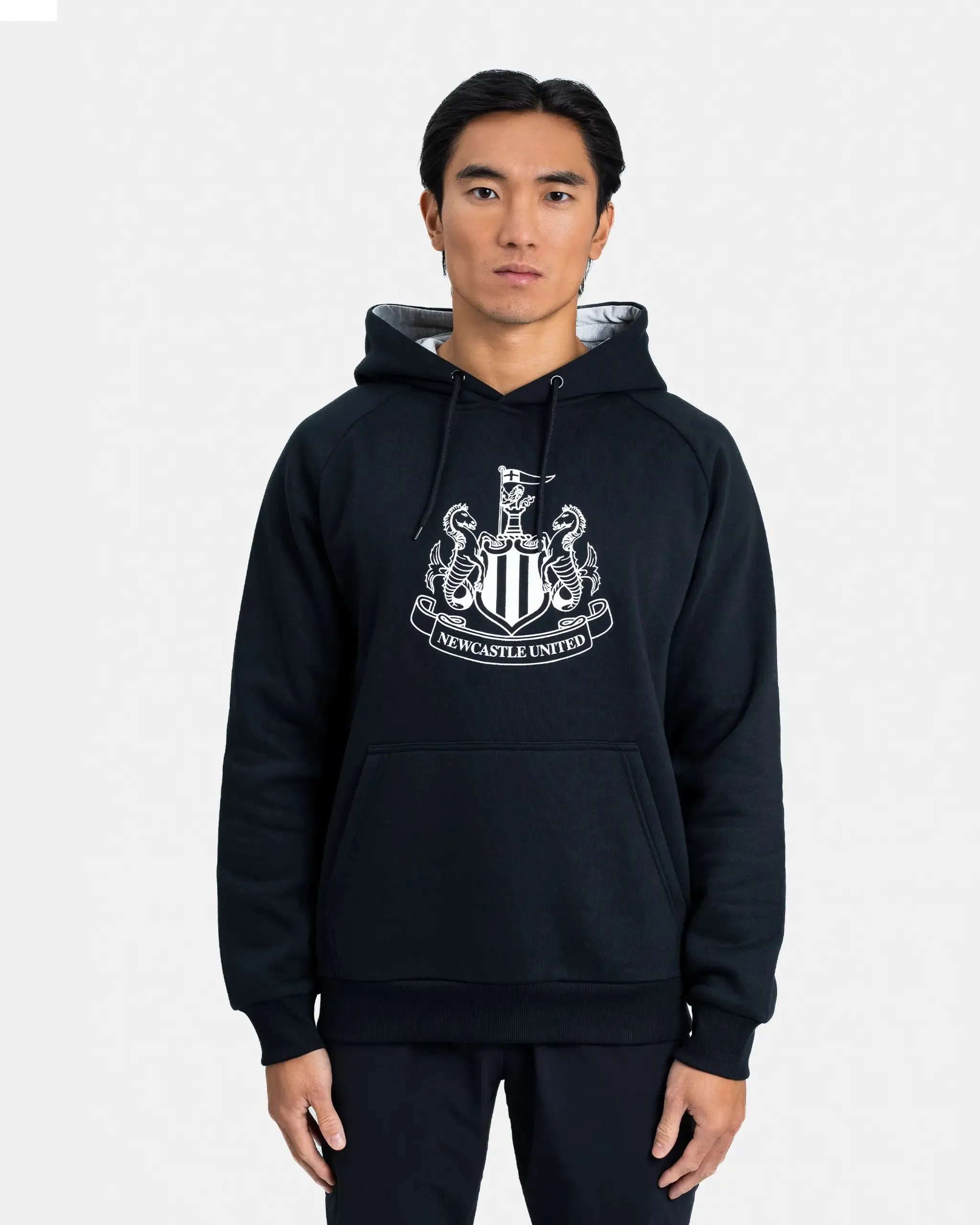 Newcastle United Men's Black Raglan Hoodie