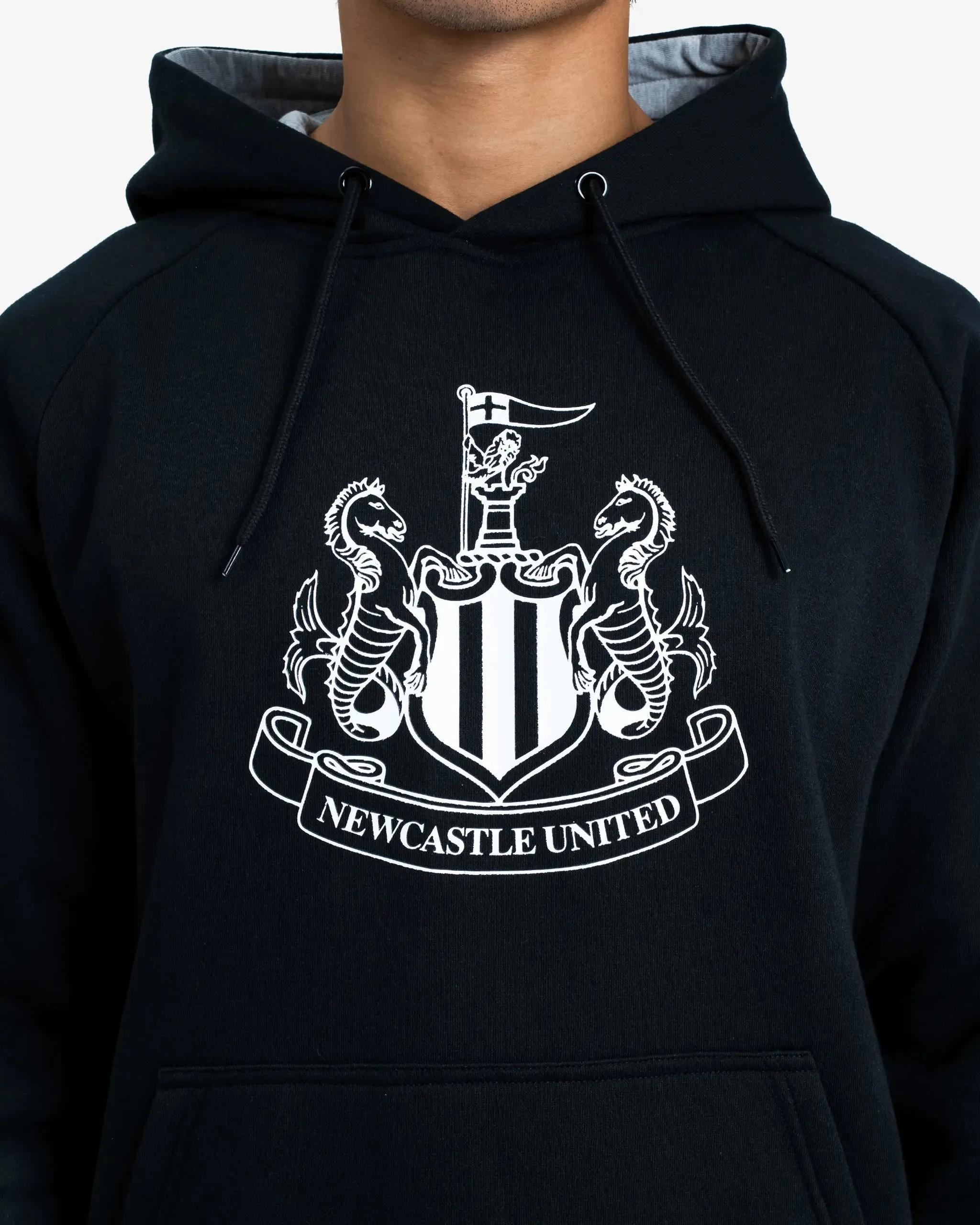 Newcastle United Men's Black Raglan Hoodie