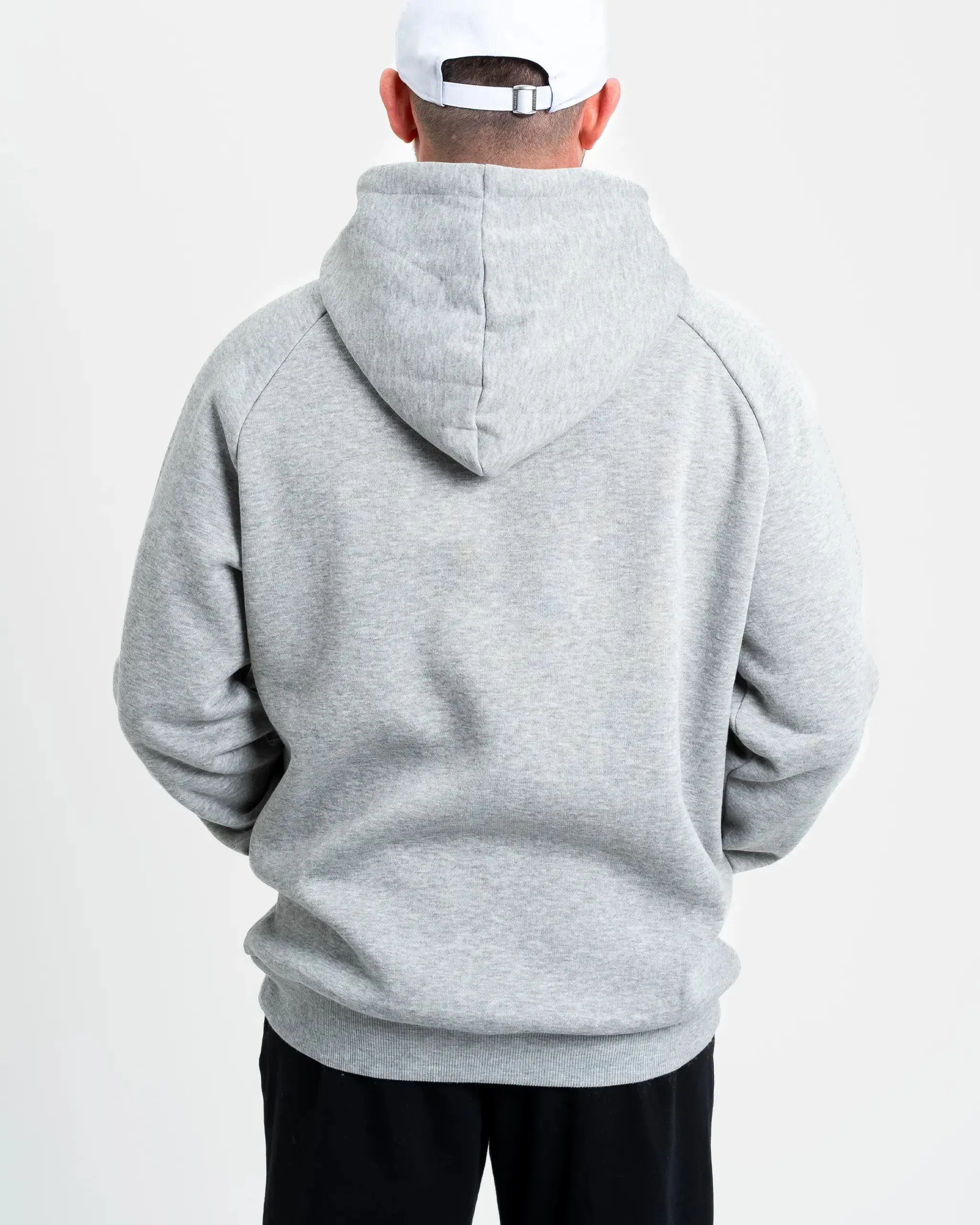 Newcastle United Men's Grey Marl Raglan Hoodie