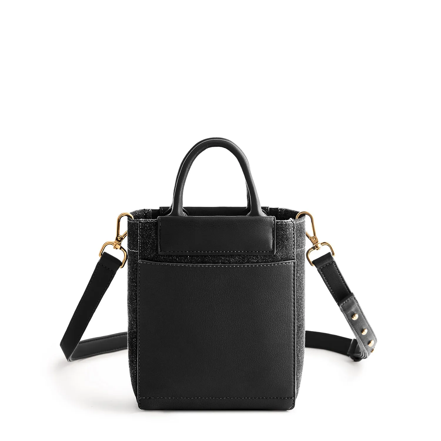 Nicola Mini Tote Denim - Black