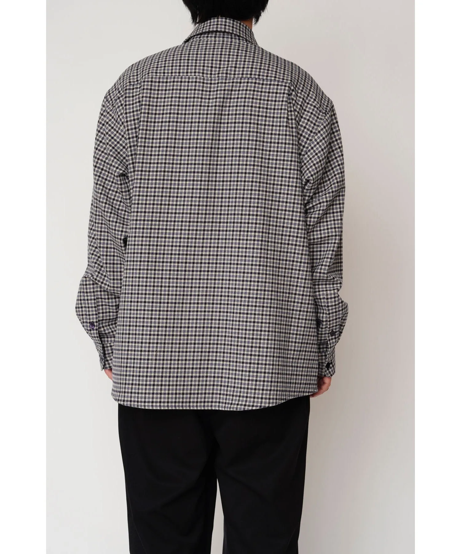 ORIGINAL CHECK L/S WORK SHIRTS "NAVY"