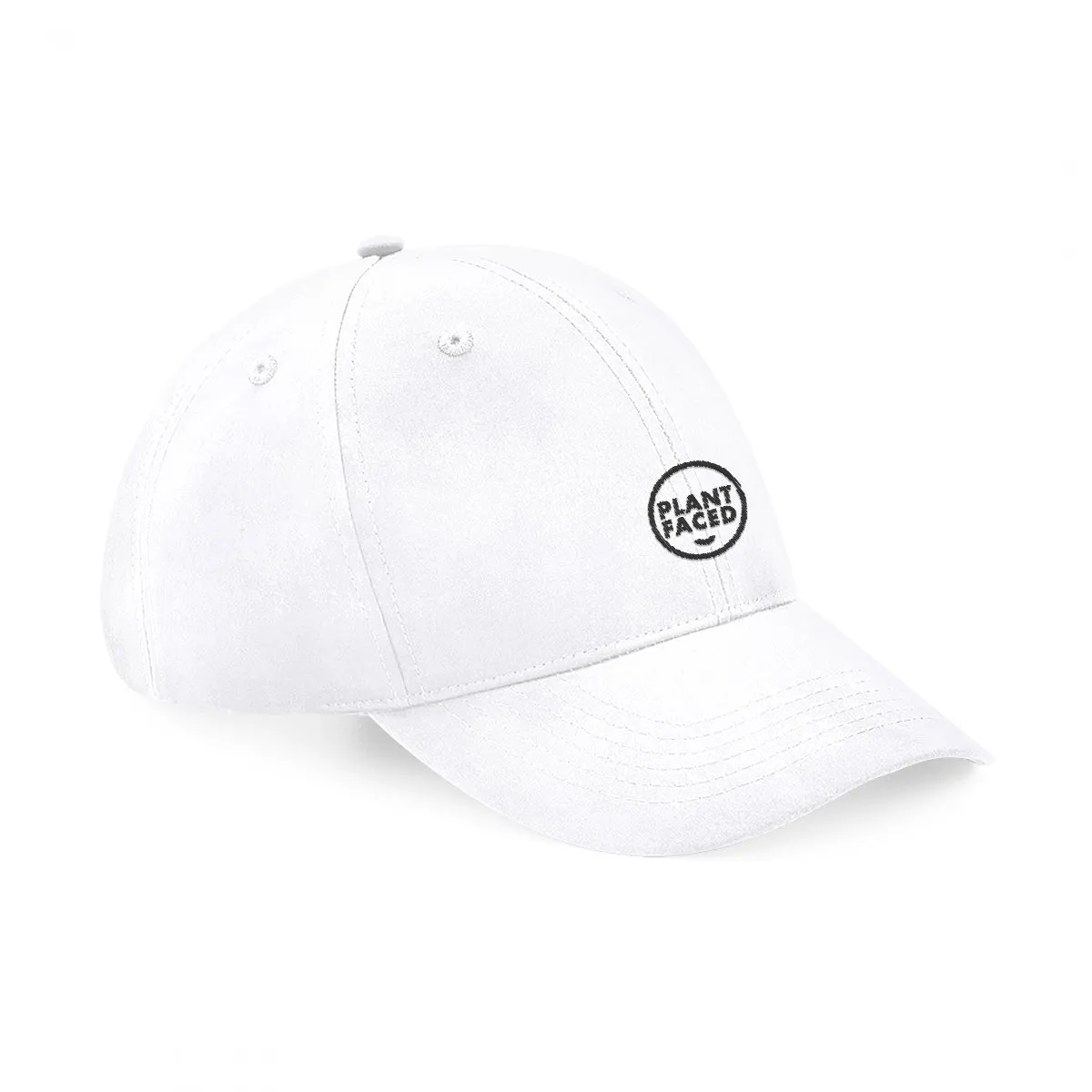 Plant Faced RECYCLED Dad Hat - White