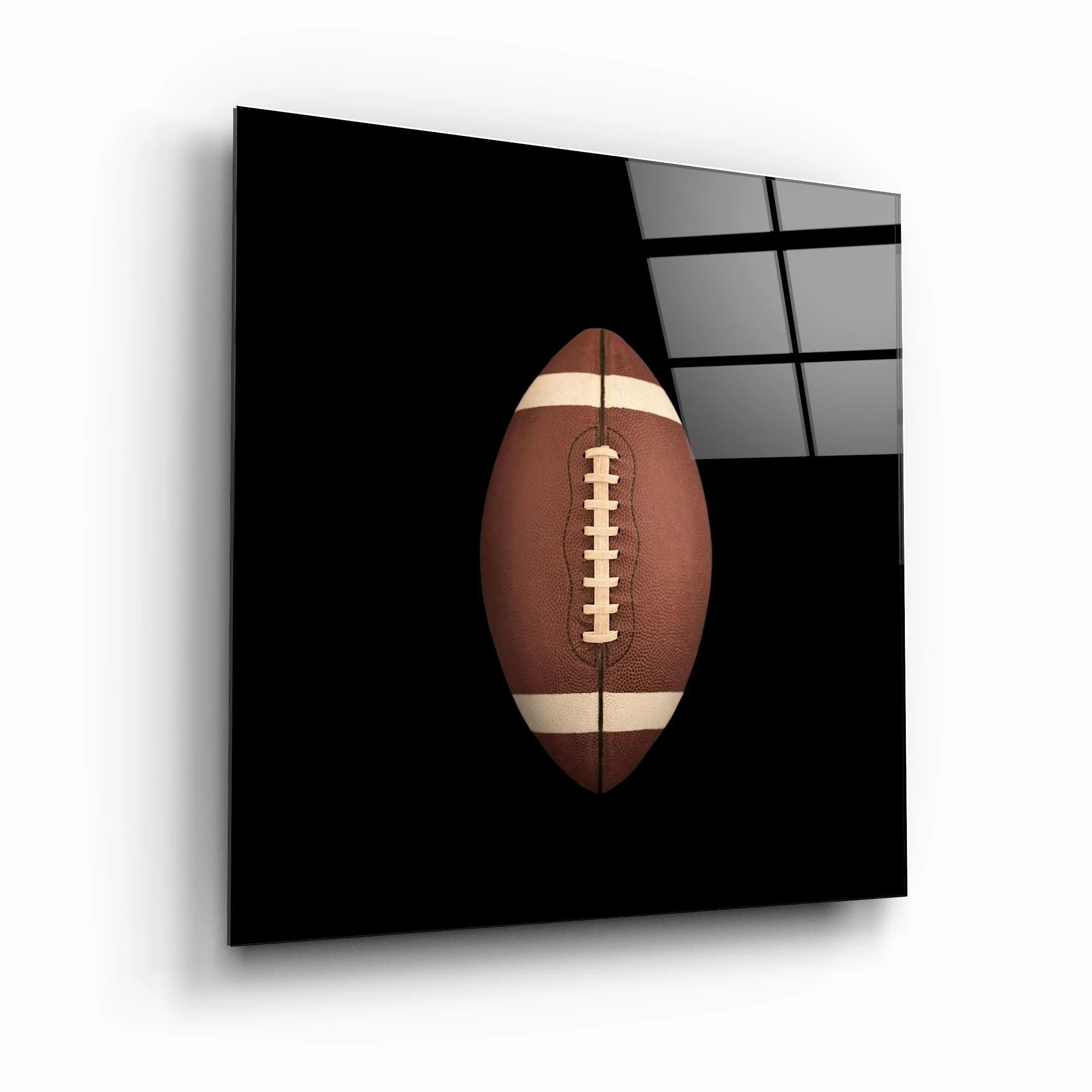 ."Recolored Designs - American Football". Glass Wall Art