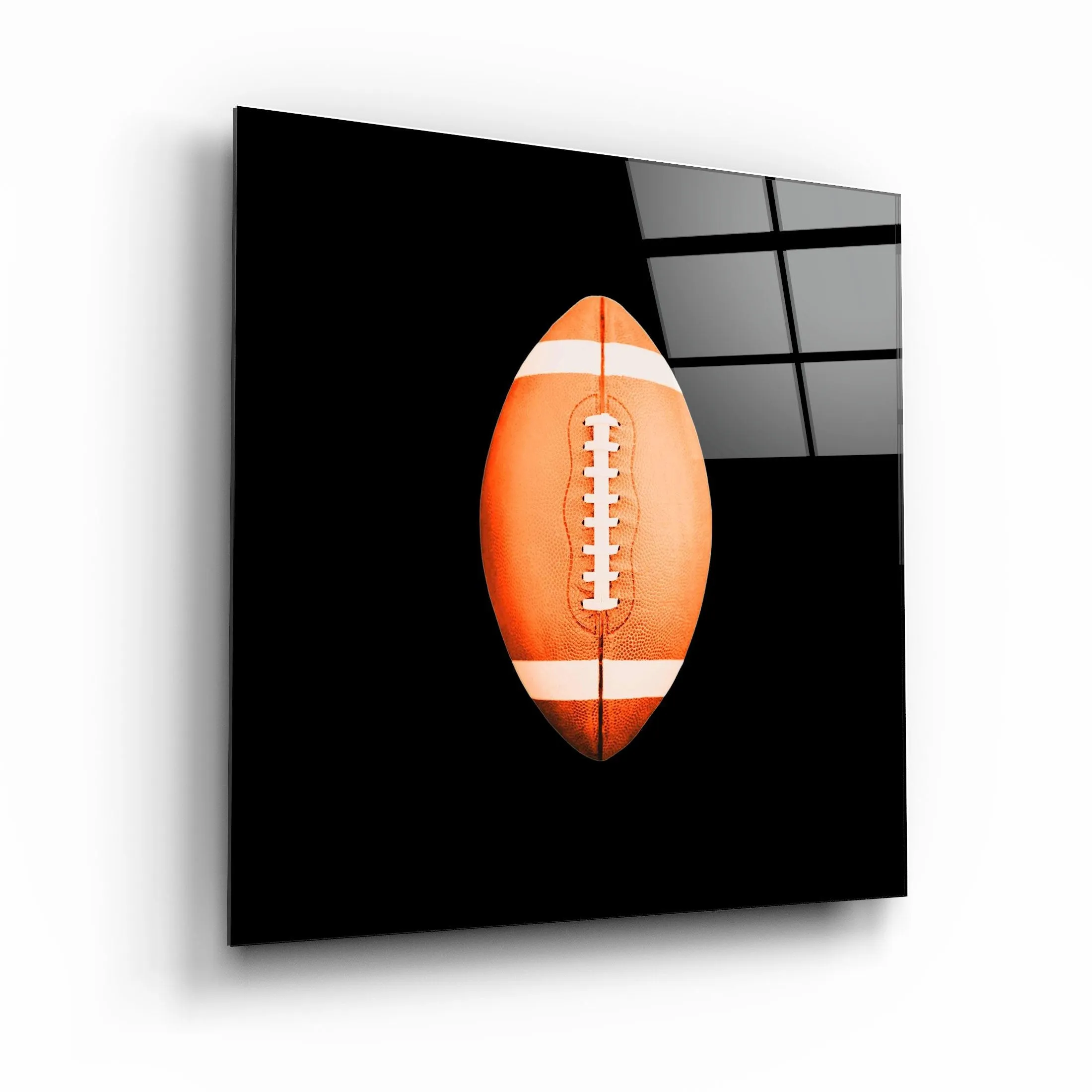 ."Recolored Designs - American Football". Glass Wall Art