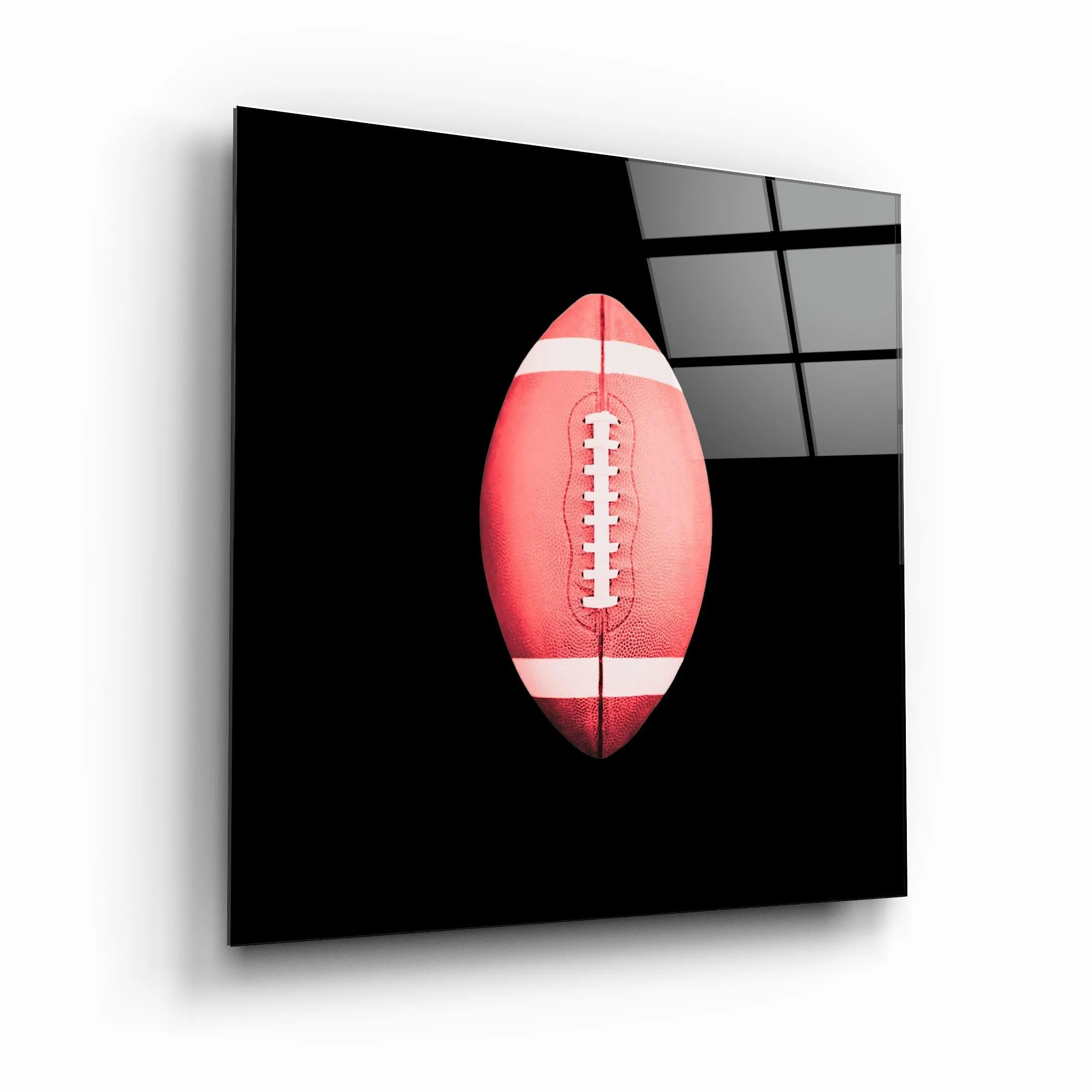 ."Recolored Designs - American Football". Glass Wall Art