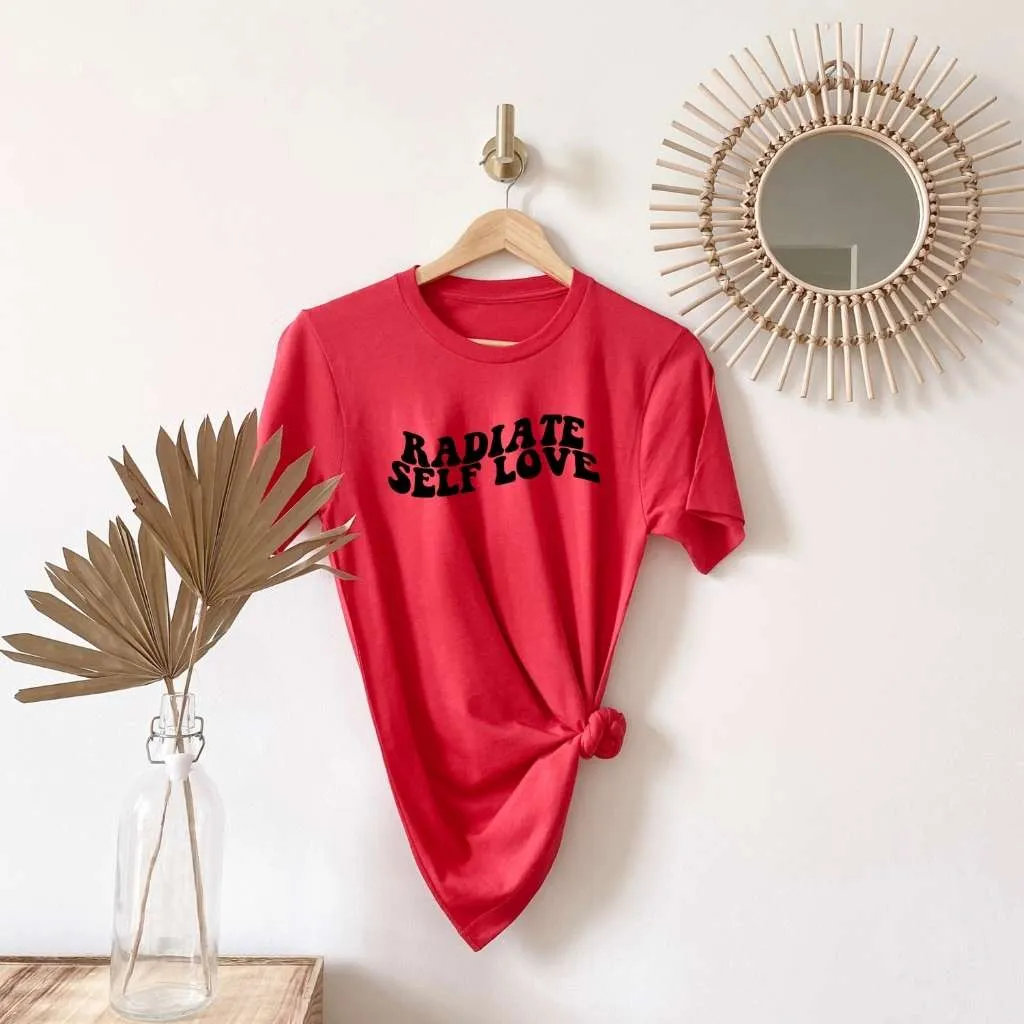 Radiate Self Love Oversized T-shirt - Positive Vibes Tees