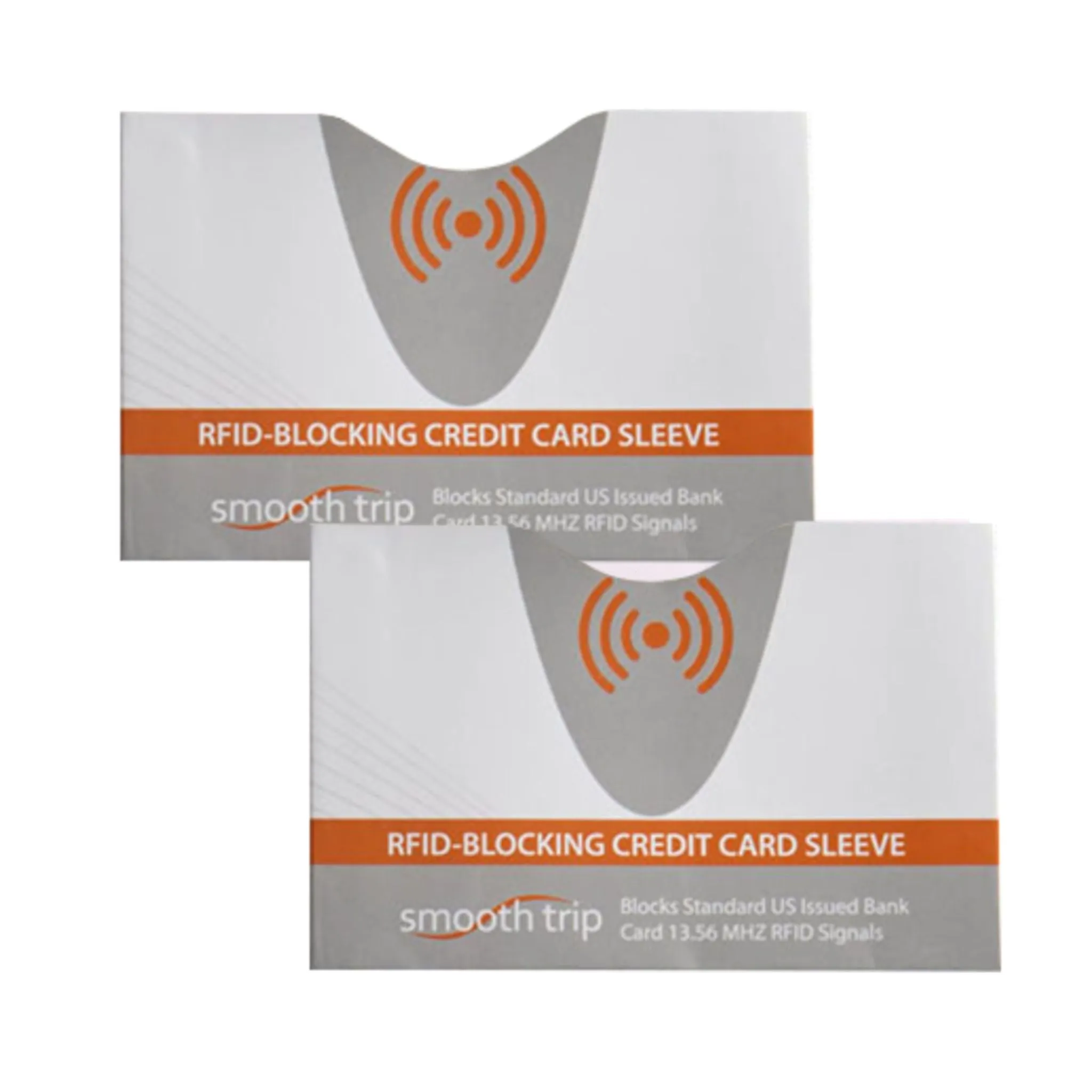 RFID Blocking Card Protectors - 2 Pack - White