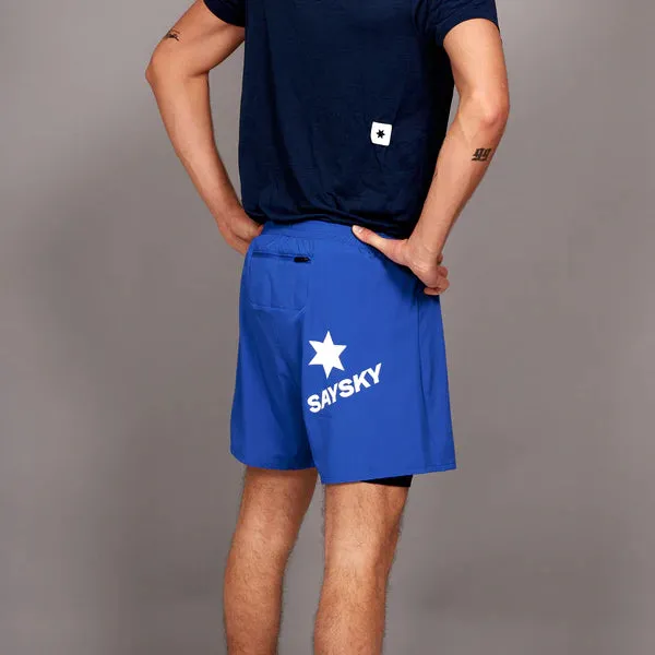 Saysky | Pace 2-in-1 Shorts | Heren | Blue