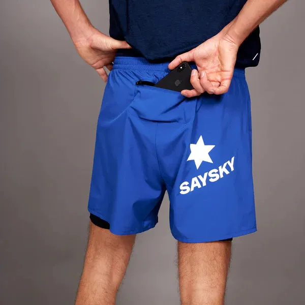 Saysky | Pace 2-in-1 Shorts | Heren | Blue