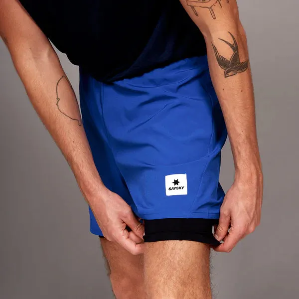 Saysky | Pace 2-in-1 Shorts | Heren | Blue