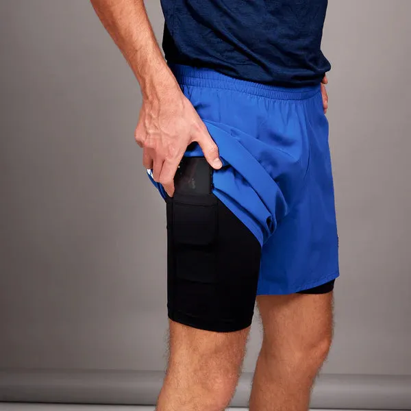 Saysky | Pace 2-in-1 Shorts | Heren | Blue