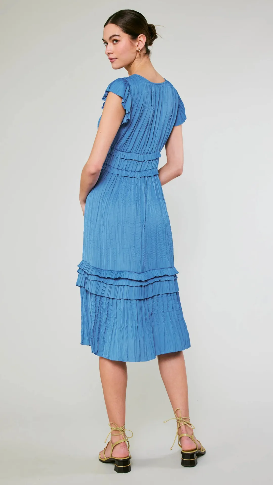 Sereia Pleated Midi - Faded Blue