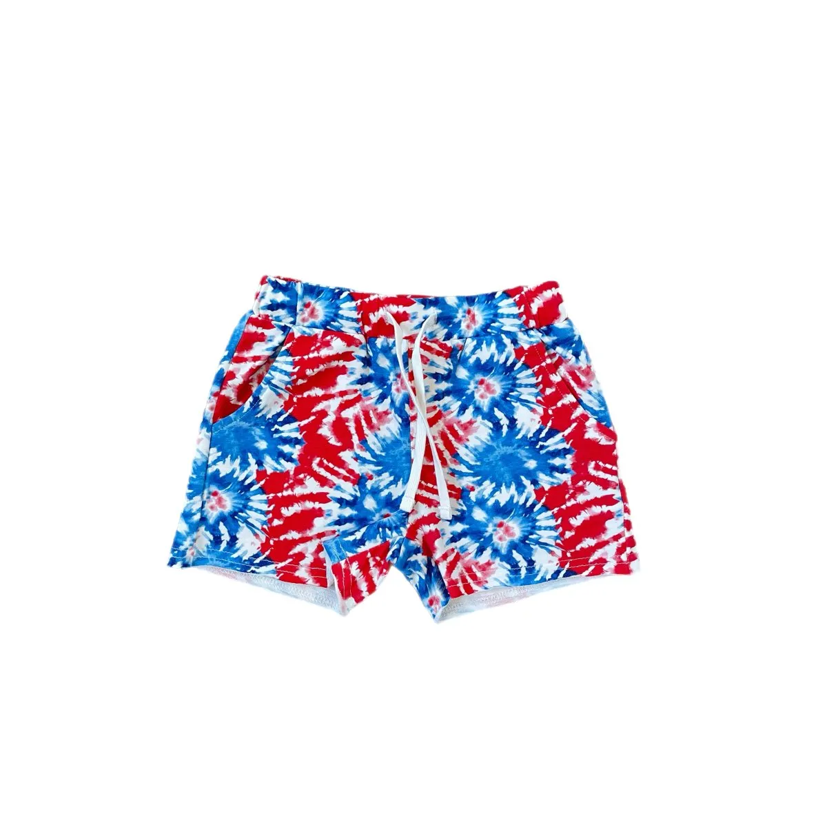 Summer Leisure Shorts- Patriotic Tie Dye