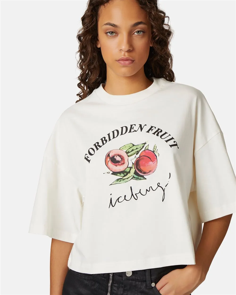 T-Shirt Forbidden Fruit Print - Iceberg