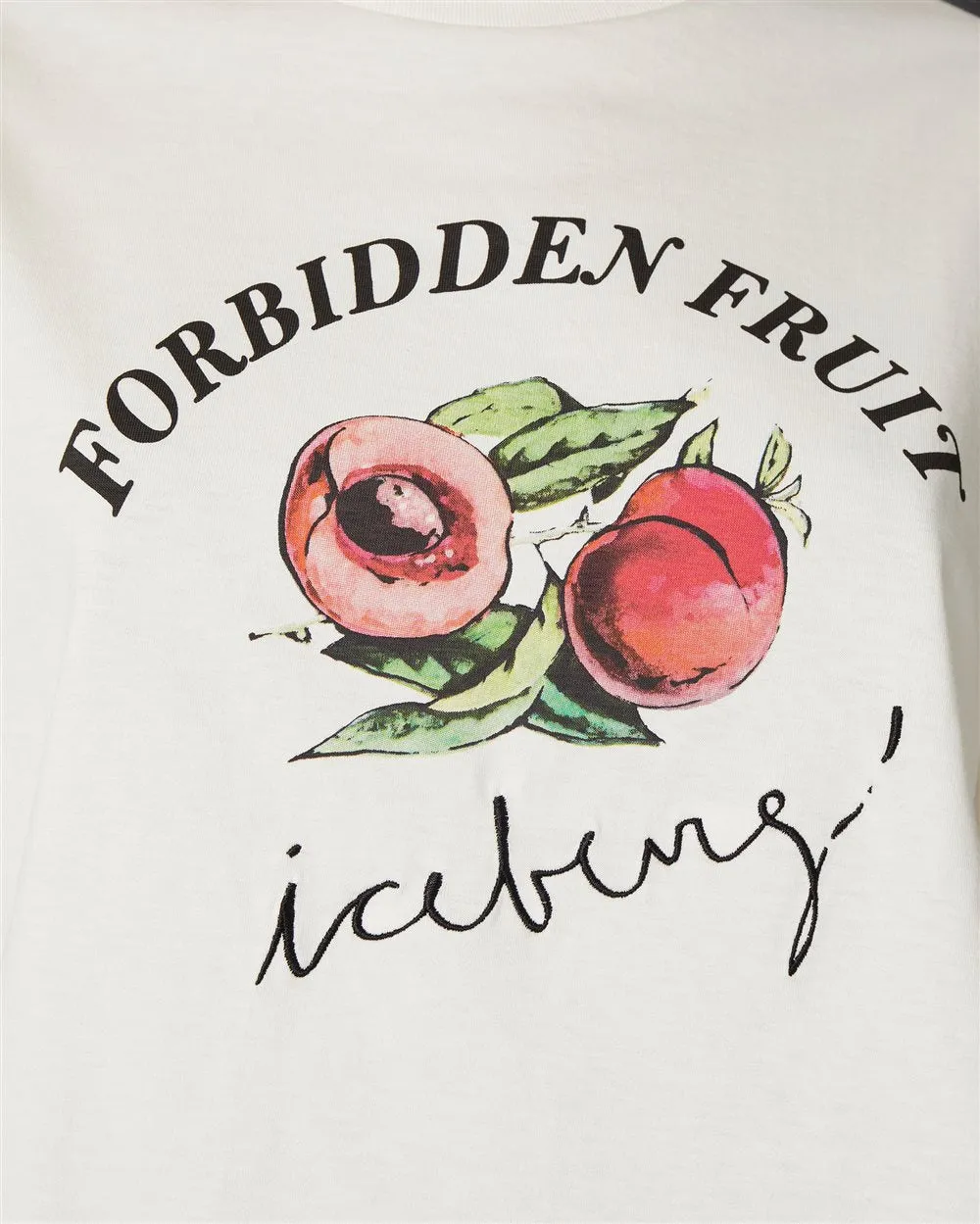 T-Shirt Forbidden Fruit Print - Iceberg