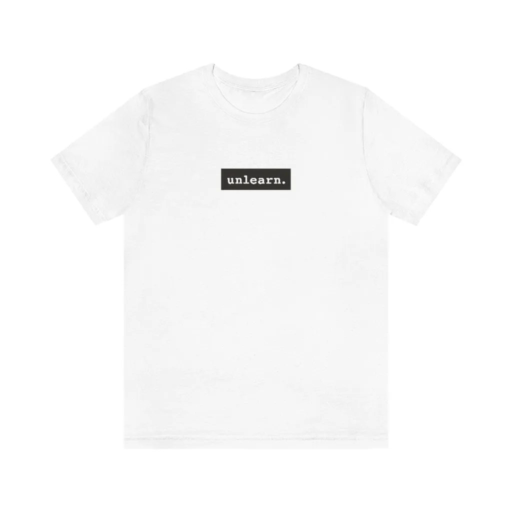 unlearn Dark Grey Box Logo - Relaxed Fit T-shirt