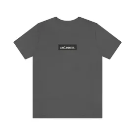 unlearn Dark Grey Box Logo - Relaxed Fit T-shirt