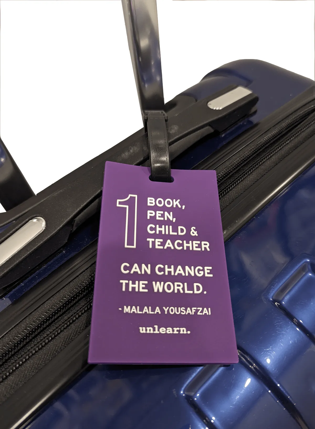 unlearn. Luggage Tag - One Book