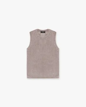 Washed Knit Vest - Dawn