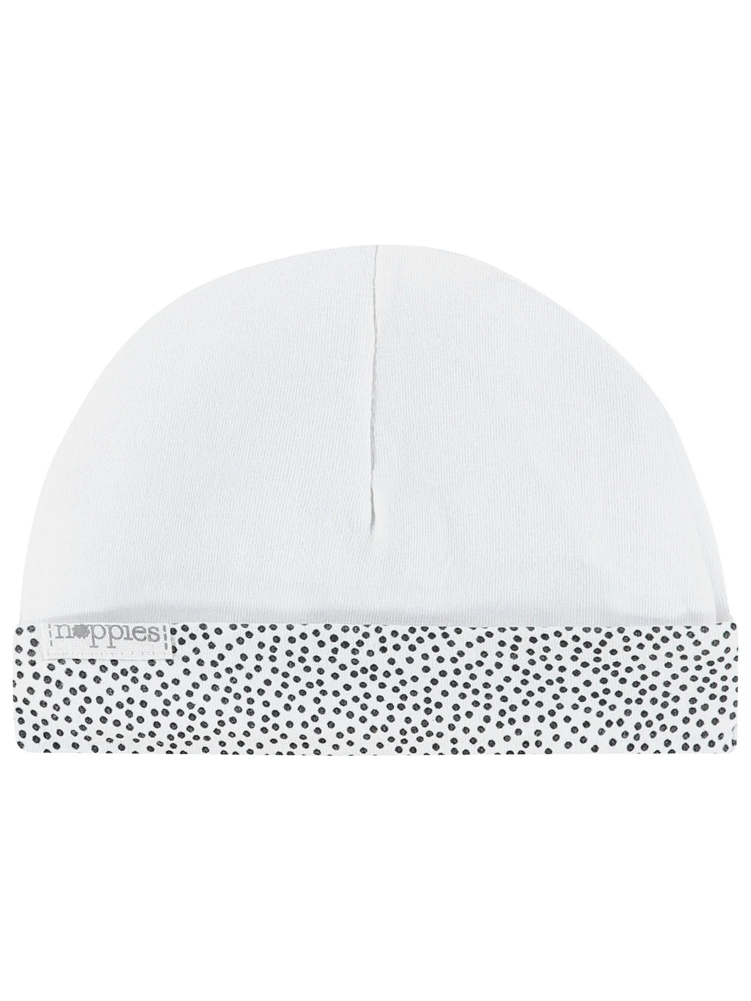 White Polka Dot Hat - Reversible